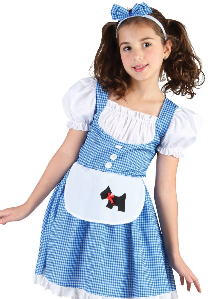 No Place like Home Girls Wizard of Oz Dorothy Fancy Dress Costume Close Up Image