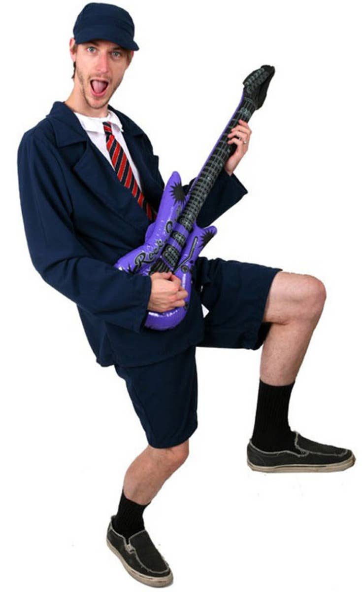 Image of Angus Young Schoolboy Rocker Mens Fancy Dress Costume