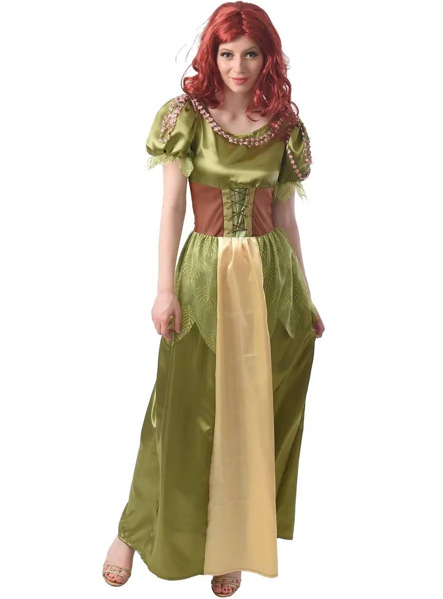 Plus Size Womens Green Fairy Dress Up Costume