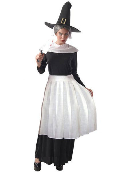 Black and White Salem Witch Women's Halloween Costume