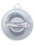Black Spiked Fake Lashes with Silver Diamantes