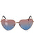 Pink and Blue 1970's Heart Shaped Hippie Costume Glasses