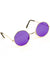 Round Purple John Lennon Teashade Hippie Sunglasses
