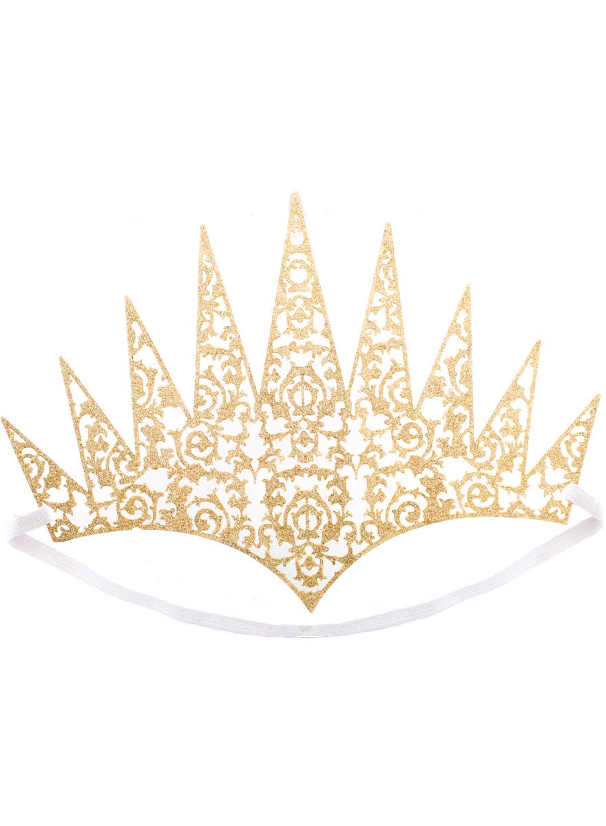 Gold Glitter Queen Crown Costume Accessory Alternative Image 