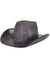 Image of Cowboy Hat Holographic Black and Silver Cowboy Hat