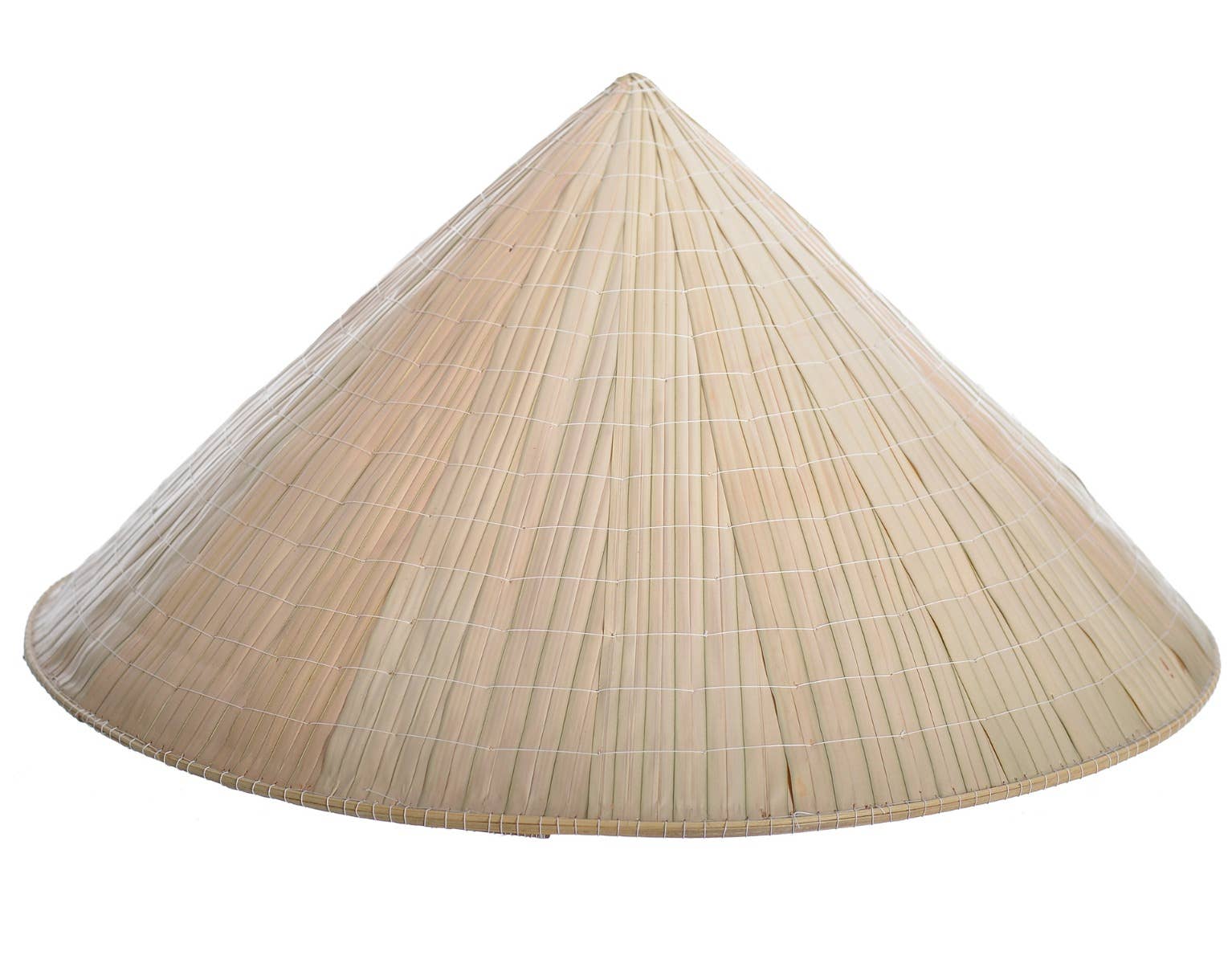 Novelty Bamboo Straw Rice Hat - Close Image