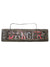 Hanging Light Up Danger Sign Halloween Decoration