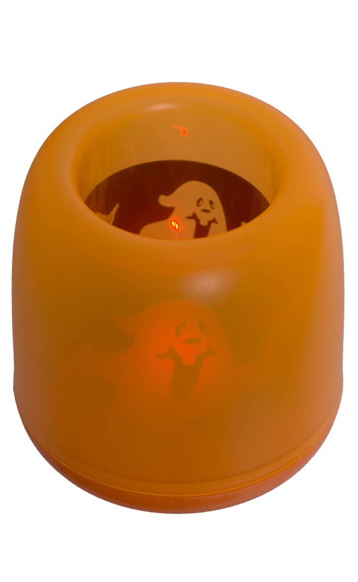 Orange Ghost Electric Candle Halloween Decoration Main Image