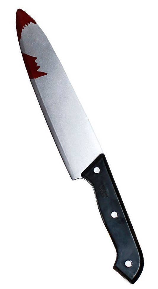 Realistic Bloody Butcher's Knife Costume Accessory Toy Weapon