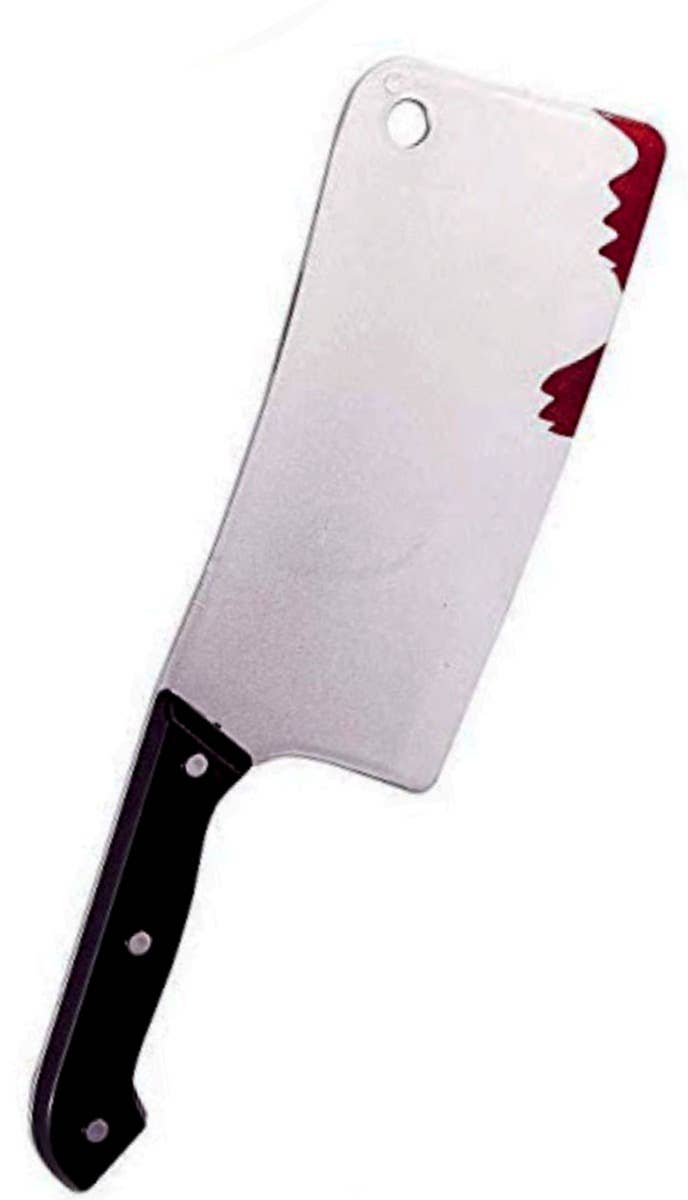 Realistic Bloody Butcher Cleaver Halloween Costume Accessory Weapon