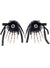 Black Lace Hair Clip with Skeleton Hands and Eyeballs