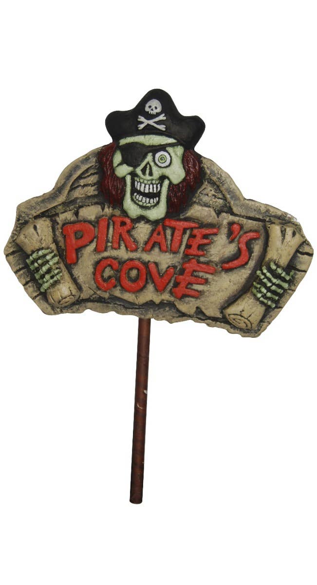 Pirate's Cove Skull Scroll Halloween Light Up Decoration Book Week Garden Stake Halloween Decoration Main Image