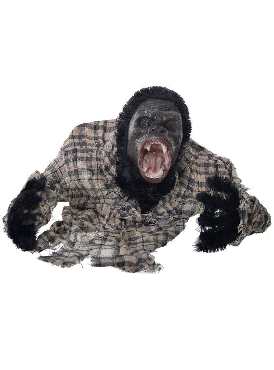 Zombie Gorilla Light Up Haunted House Prop | Black Gorilla Halloween ...