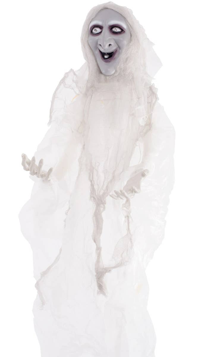 Spooky Hanging White Witch Halloween House Prop Accessory Main Image