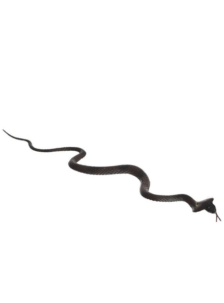 Black Rubber Cobra Snake Decoration