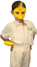 Kid's Yellow Duck Mask and Tail Costume Accessory Set