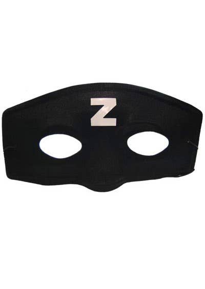 Basic Black Zorro Cheap Costume Mask