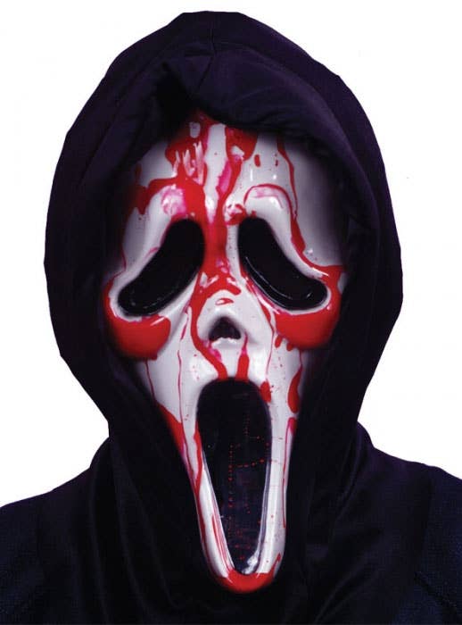 Image of Bleeding Ghost Face Halloween Scream Mask