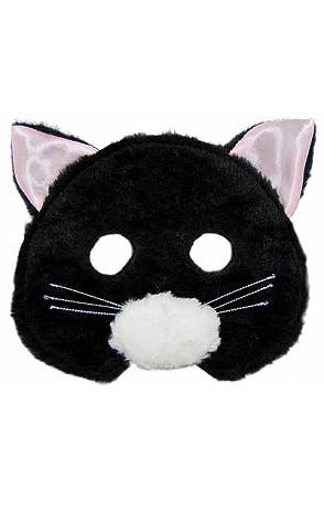 Plush Black Cat Mask Book Week Costume Accessory