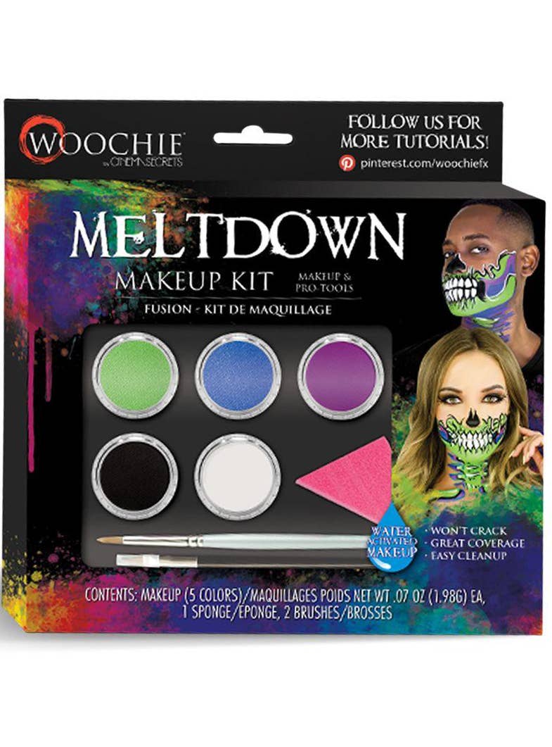 Meltdown Neon Skeleton Makeup Kit - Packaging Image