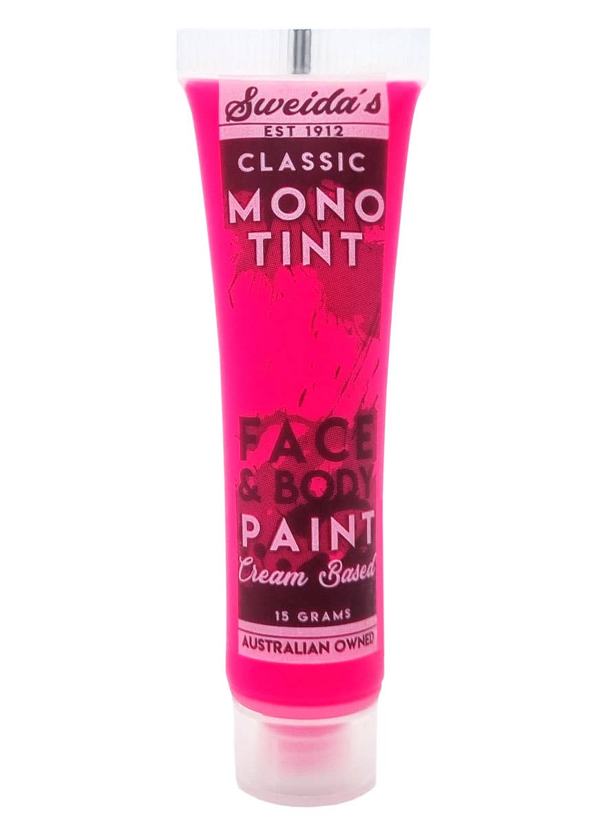 UV Neon Pink Monotint Cream Based Costume Mask - Main Image