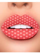 Red and White Kingdom Hearts Temporary Lip Tattoo Costume Makeup