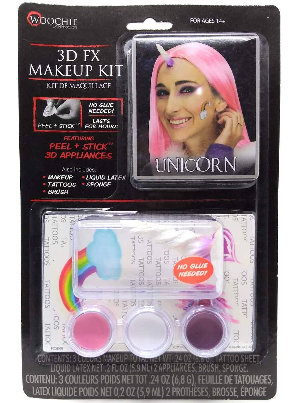 Unicorn Horn and Makeup Set - Packaging Image