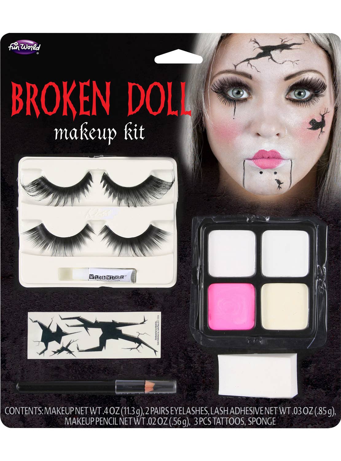 Broken Doll Halloween Makeup Kit
