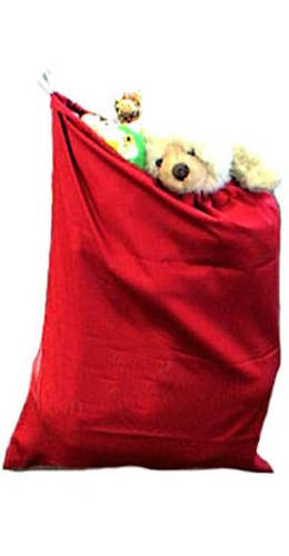 Red Santa Claus Father Christmas Toy Sack Costume Accessory Main Image