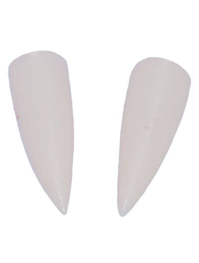 Pointed Tooth Caps Halloween Vampire Fangs Costume Accessory Close Up Image