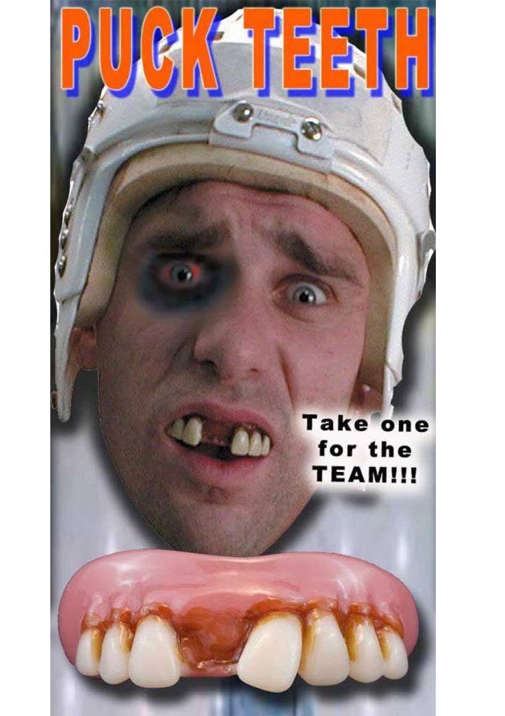 Novelty Billy Bob Puck Teeth Costume Accessory - Alternative View