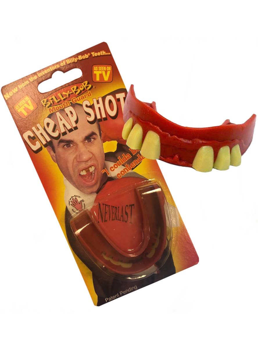 Billy Bob Cheap Shot Novelty Knock Out Teeth Mouth Guard Costume Accessory