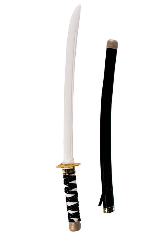 Black Japanese Ninja Katana Sword Costume Weapon