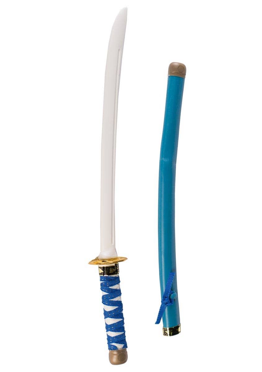 Blue Japanese Ninja Katana Sword Costume Weapon