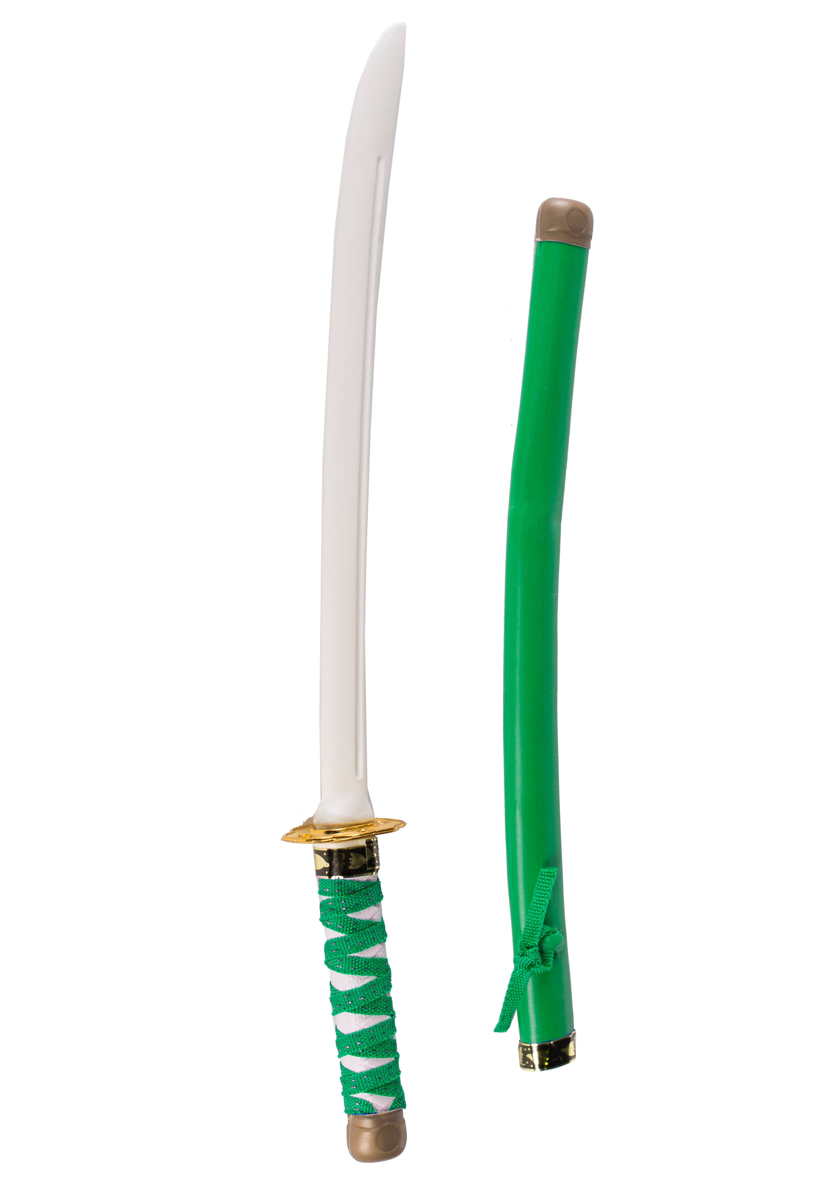 Green Japanese Ninja Katana Sword Costume Weapon