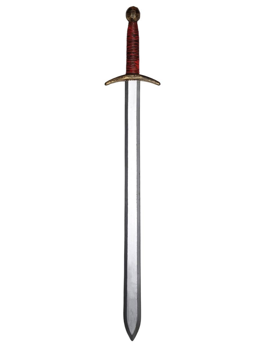 1.1 Metre Long Silver Excalibur Longsword Costume Weapon