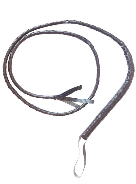 Long Brown Braided Whip Costume Accessory