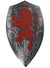 Silver Medieval Shield with Red Lion Costume Accessory -Main Image