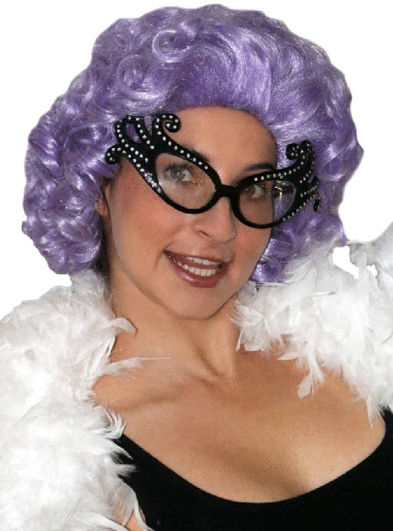 Curly Deluxe Purple Dame Edna Costume Wig
