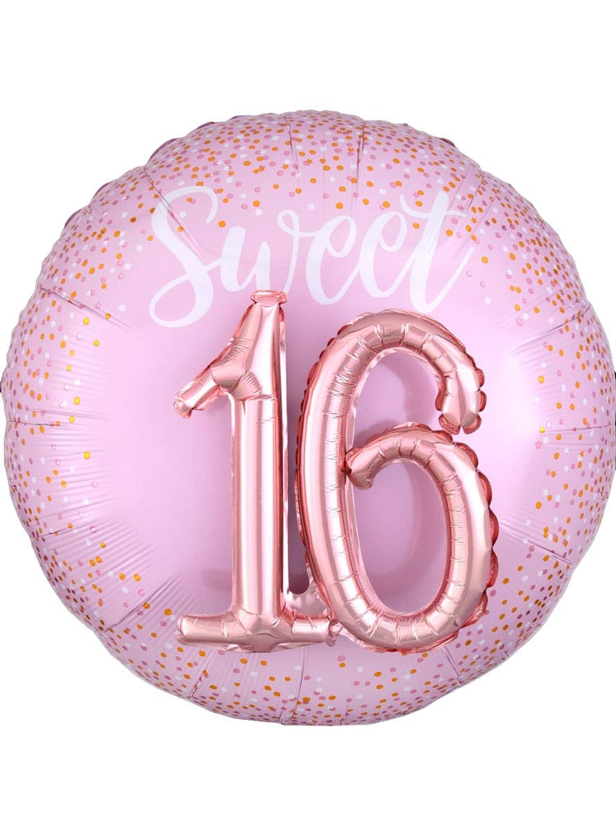 Image of Sweet 16 Pink and Gold Jumbo 91cm 3D Look Balloon