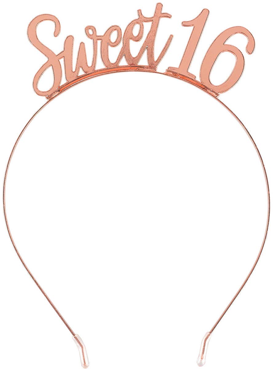 Image of Sweet 16 Rose Gold Metal Headband