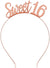 Image of Sweet 16 Rose Gold Metal Headband