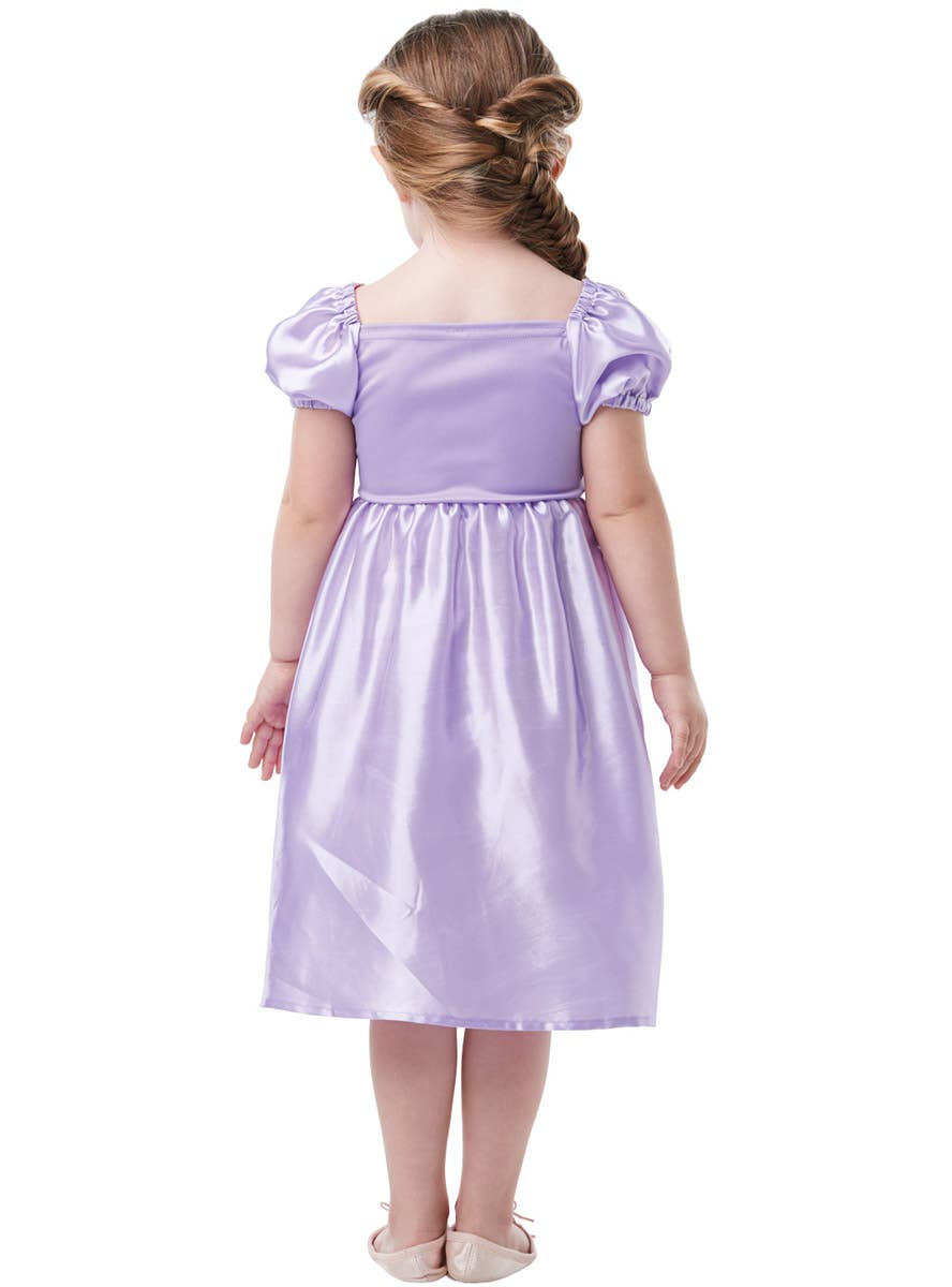 Image of Tangled Rapunzel Toddler Girls Disney Princess Costume - Back View