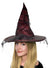 Women's Maroon Red Tattered Witch Halloween Costume Hat