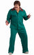 Plus Size Mens 70s Teal Green Retro Leisure Suit Costume - Main Image