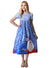 Image of Deluxe Teen Girl's Blue Winter Christmas Dress - Main Image