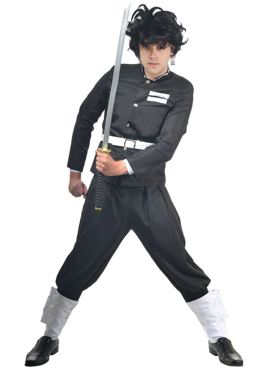 Image of Demon Slayer Teen Boy's Tanjiro Kamado Costume - Alternate Image