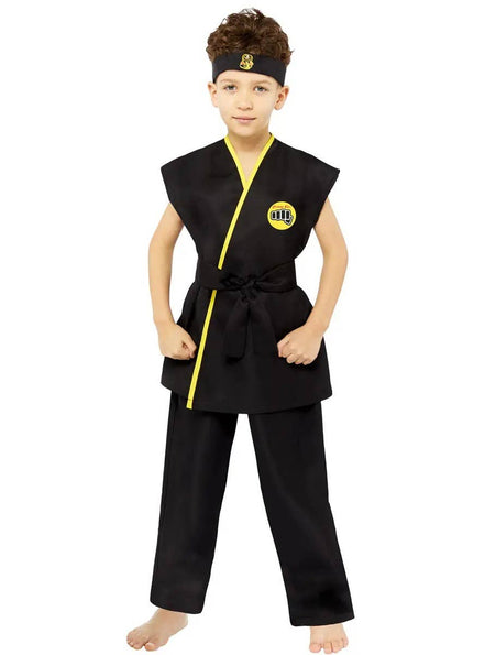 Image of Cobra Kai Teen Boy's Black Karate Gi Costume