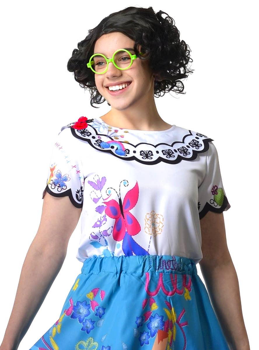 Image of Mirabella Tween Girl's Deluxe Costume with Bag - Close Front View