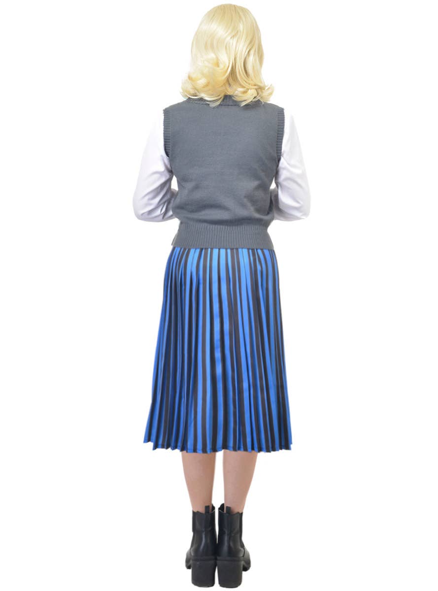 Image of Deluxe Teen Girl's Enid Nevermore Uniform Halloween Costume - Back Image